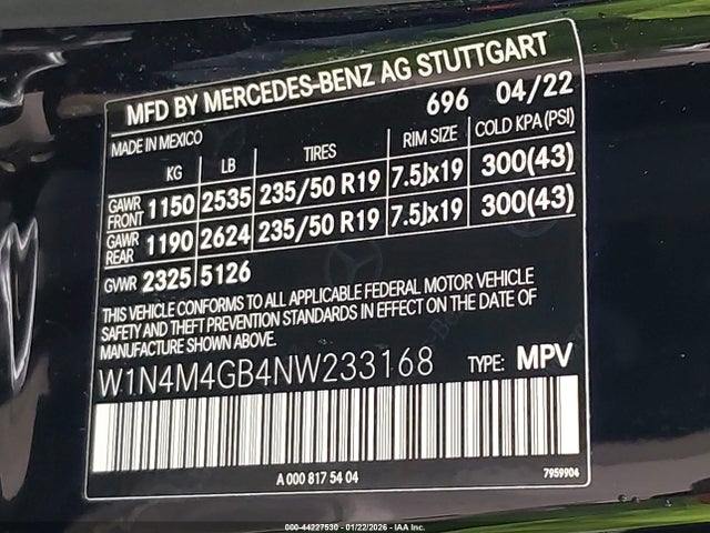 2022 MERCEDES-BENZ GLB 250 W1N4M4GB4NW233168 Photo 8