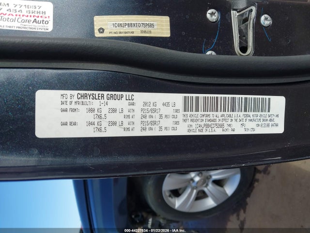 1C4NJPBBXED752685 Jeep Patriot Sport