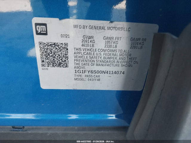 2022 CHEVROLET BOLT EUV 1G1FY6S00N4114074 Photo 8