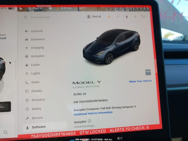 2024 TESLA MODEL Y 7SAYGDED0RF164903 Photo 6