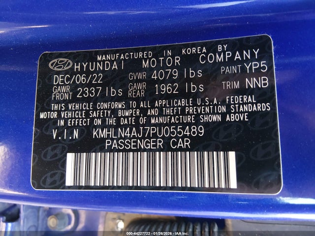2023 HYUNDAI ELANTRA HYBRID KMHLN4AJ7PU055489 Photo 8