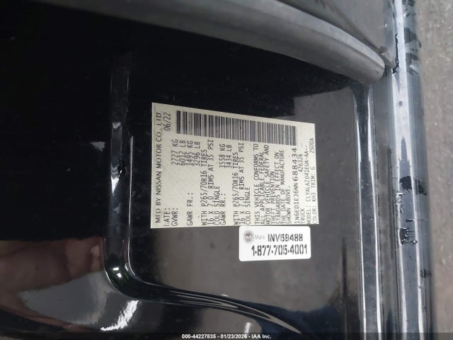 1N6ED1EJ6NN688434 Nissan Frontier S 4x2