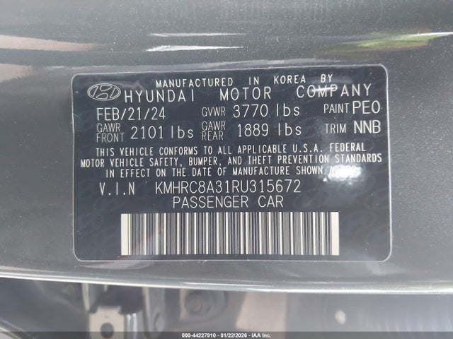 Hyundai Venue Limited 2024 KMHRC8A31RU315672 Image 9