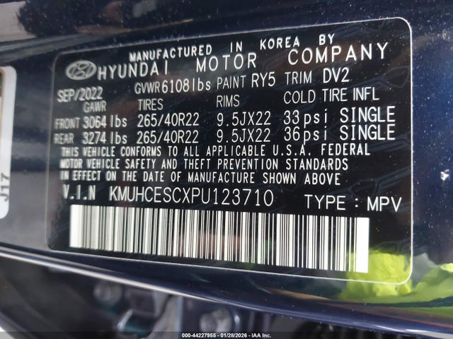 Genesis Gv80 3.5t Awd 2023 KMUHCESCXPU123710 Image 9