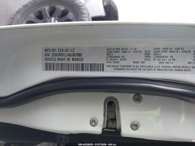 2022 RAM 2500 3C6UR5FL1NG387982 Photo 8