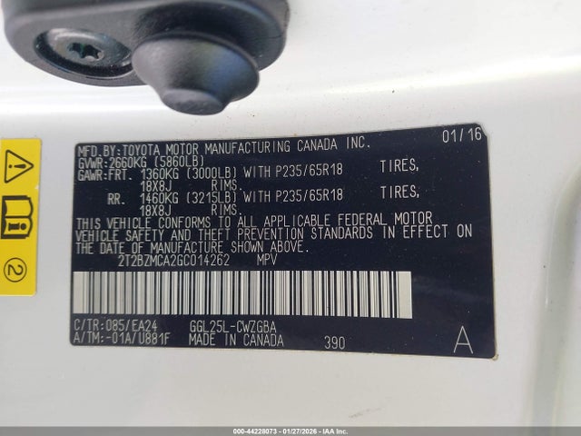 2016 LEXUS RX 350 2T2BZMCA2GC014262 Photo 8