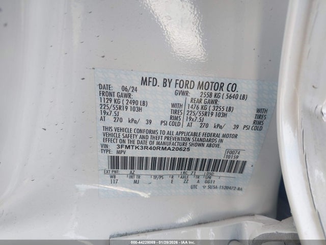 3FMTK3R40RMA20625 Ford Mustang Mach-e Premium