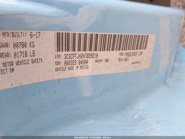 2017 FIAT 500C 3C3CFFJH2HT659218 Photo 8