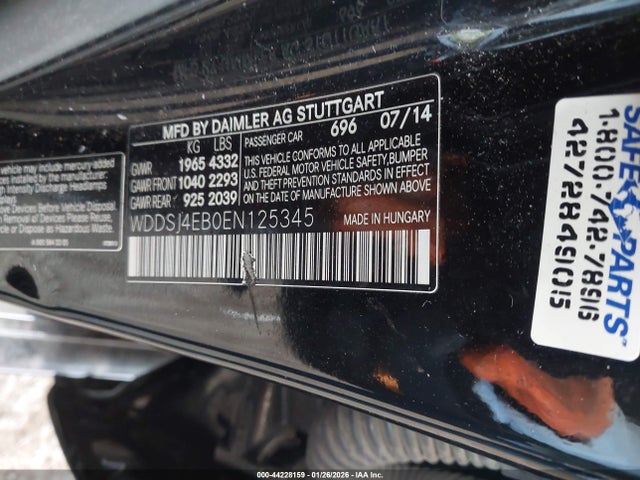 Mercedes-Benz CLA 250 2014 WDDSJ4EB0EN125345 Image 9