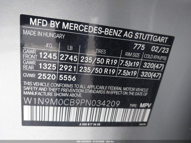 2023 MERCEDES-BENZ EQB 250 SUV W1N9M0CB9PN034209 Photo 8
