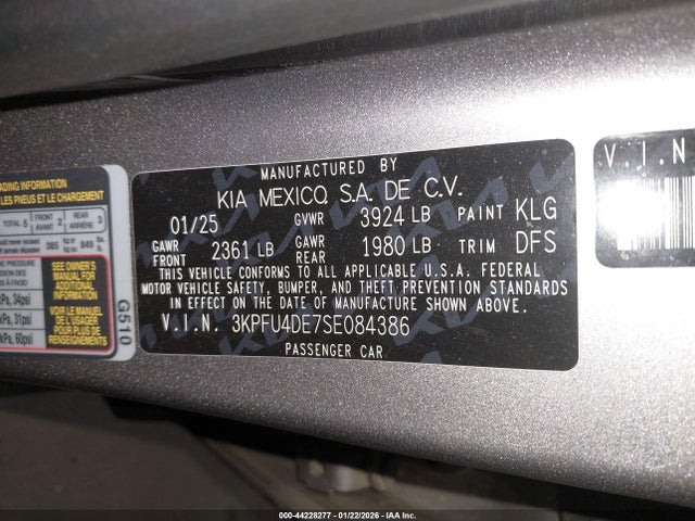 KIA K4 Ex 2025 3KPFU4DE7SE084386 Image 9