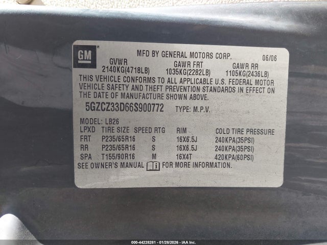 2006 SATURN VUE 5GZCZ33D66S900772 Photo 8