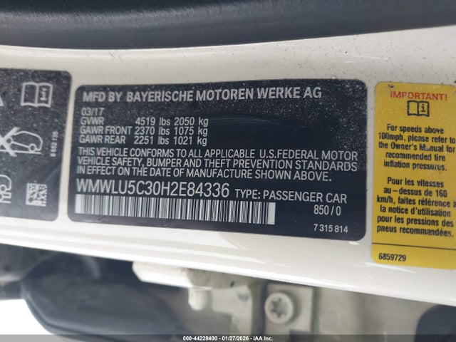 2017 MINI CLUBMAN WMWLU5C30H2E84336 Photo 8