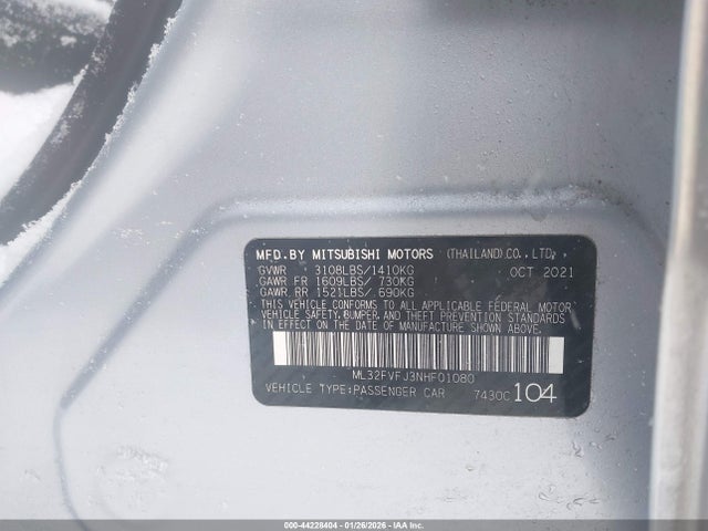 2022 MITSUBISHI MIRAGE G4 ML32FVFJ3NHF01080 Photo 8