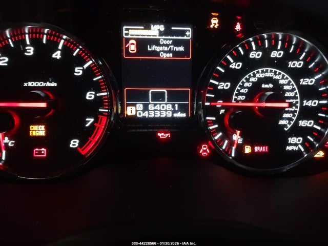 Aukcja sprzedaży 2020 Subaru Wrx Premium, vin: JF1VA1C69L9826716, numer aukcji: 44228566