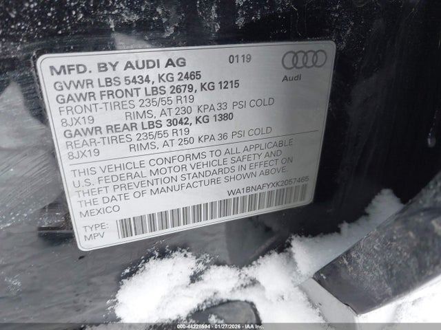 2019 AUDI Q5 WA1BNAFYXK2057465 Photo 8