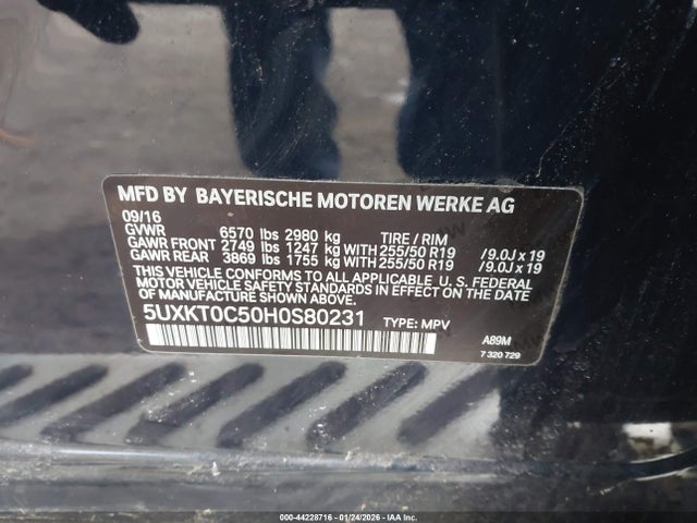 2017 BMW X5 EDRIVE 5UXKT0C50H0S80231 Photo 8
