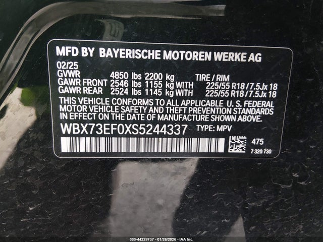 WBX73EF0XS5244337 BMW X1 Xdrive28i