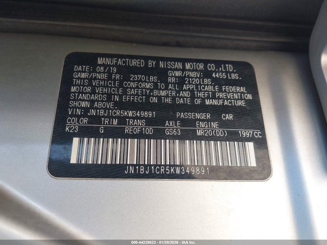JN1BJ1CR5KW349891 Nissan Rogue Sport S