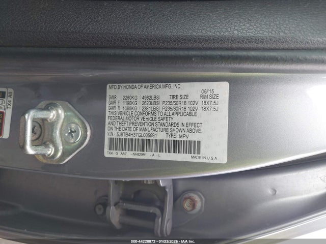 2016 ACURA RDX 5J8TB4H37GL005591 Photo 8