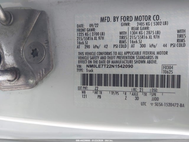 Ford Transit Connect Xlt 2022 NM0LE7T22N1542090 Image 9