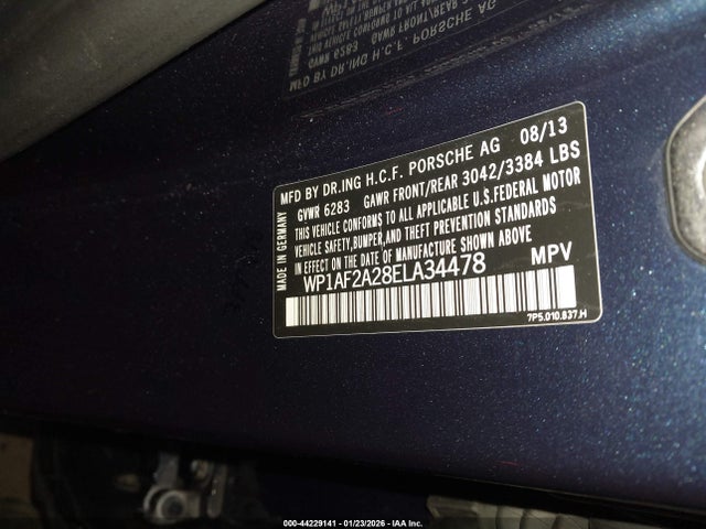 2014 PORSCHE CAYENNE WP1AF2A28ELA34478 Photo 8