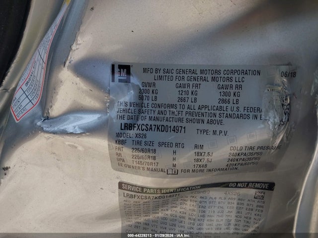 Buick Envision Fwd Essence 2019 LRBFXCSA7KD014971 Image 9