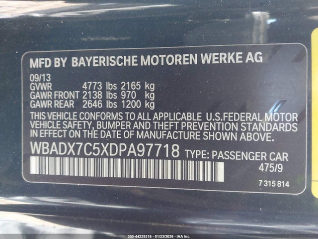 2013 BMW 335I WBADX7C5XDPA97718 Photo 8