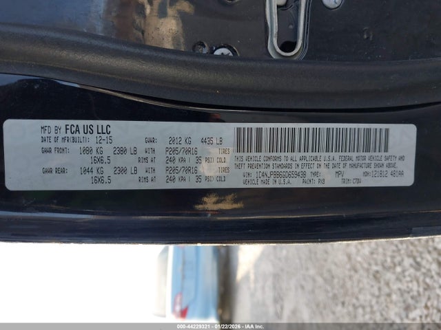 Aukcja sprzedaży 2016 Jeep Patriot Sport, vin: 1C4NJPBB6GD659438, numer aukcji: 44229321