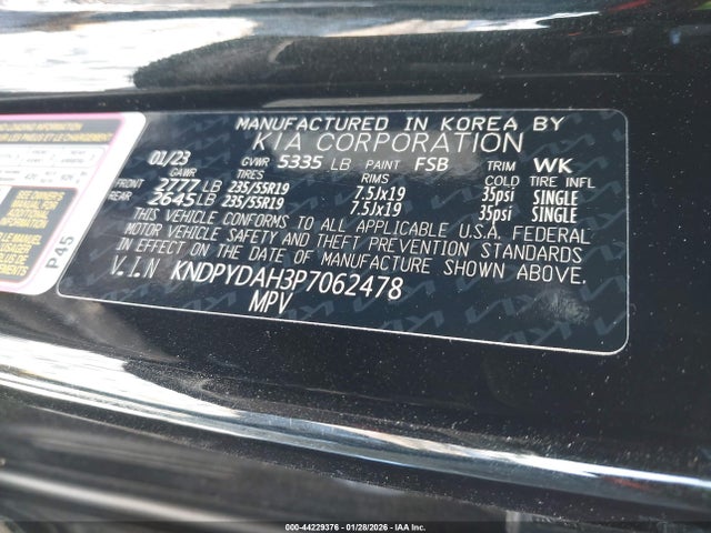 2023 KIA SPORTAGE PLUG-IN HYBRID KNDPYDAH3P7062478 Photo 8
