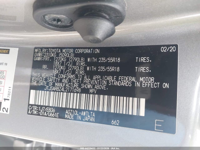 JTJSARBZ4L2171698 Lexus Nx 300 F Sport