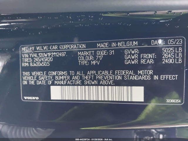 2023 VOLVO XC40 YV4L12UW1P2112497 Photo 8