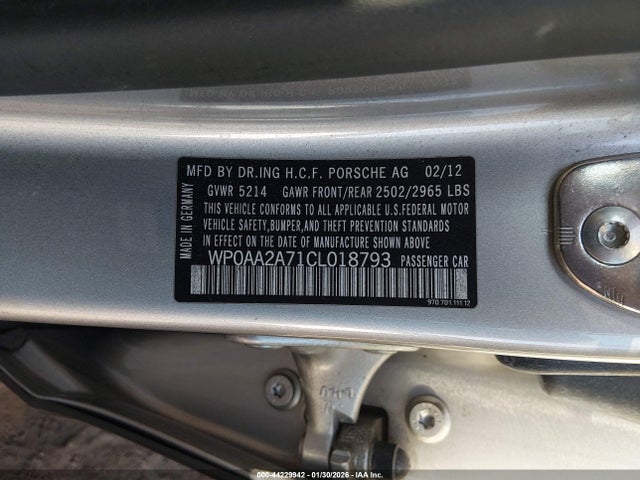 2012 PORSCHE PANAMERA WP0AA2A71CL018793 Photo 8