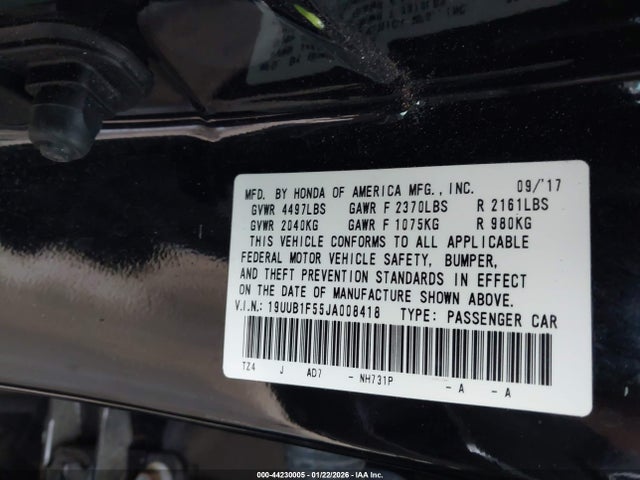 2018 ACURA TLX 19UUB1F55JA008418 Photo 8