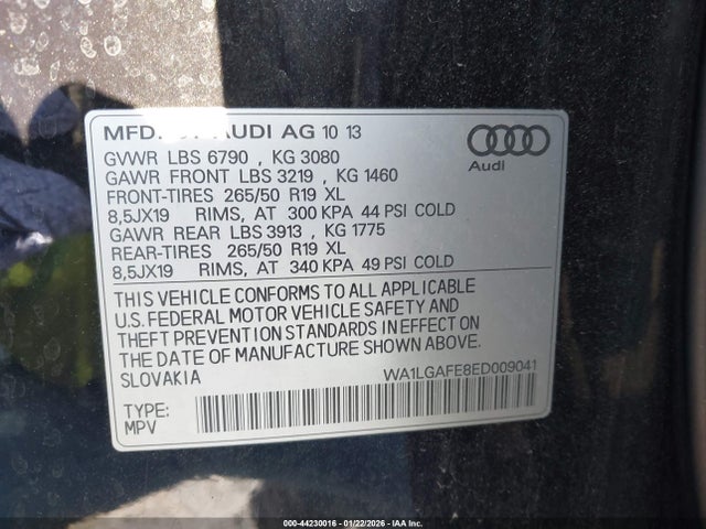 2014 AUDI Q7 WA1LGAFE8ED009041 Photo 8