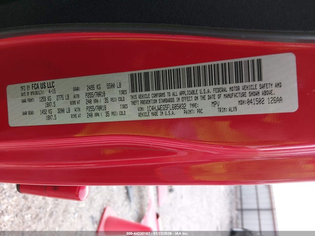 2015 JEEP WRANGLER UNLIMITED 1C4HJWEG5FL685032 Photo 8