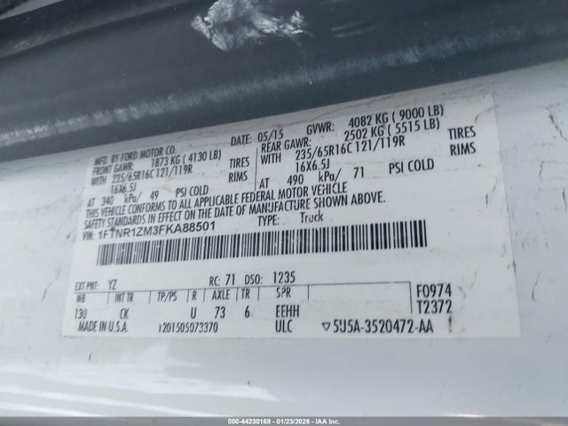 Ford Transit-250 2015 1FTNR1ZM3FKA88501 Image 9