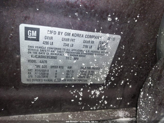 2014 BUICK ENCORE KL4CJASB6EB538982 Photo 8
