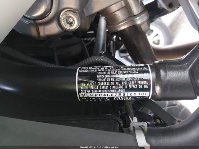 Honda Cb500 X 2014 MLHPC4667E5100306 Image 10
