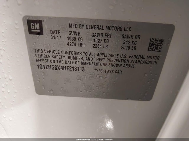 2017 CHEVROLET MALIBU 1G1ZH5SX4HF218113 Photo 8