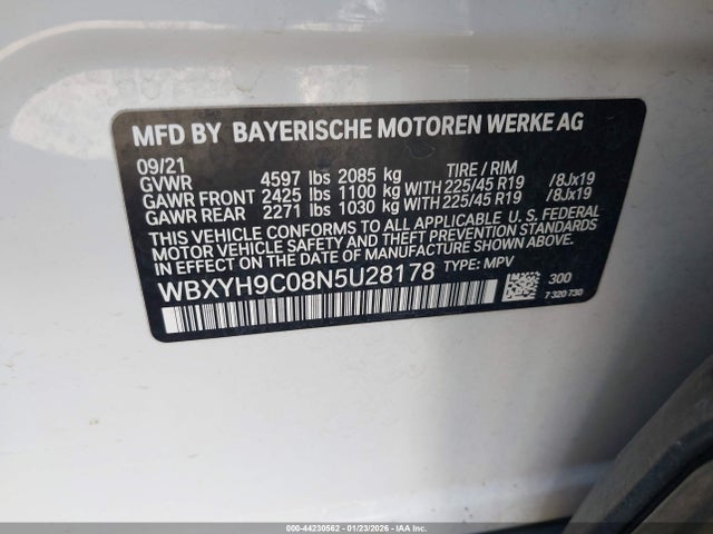 2022 BMW X2 WBXYH9C08N5U28178 Photo 8