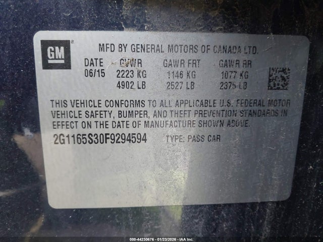 2015 CHEVROLET IMPALA 2G1165S30F9294594 Photo 8