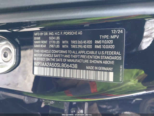 2025 PORSCHE MACAN WP1AA2A50SLB06438 Photo 8