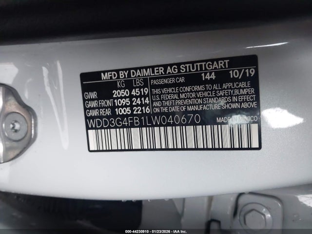 2020 MERCEDES-BENZ A 220 WDD3G4FB1LW040670 Photo 8