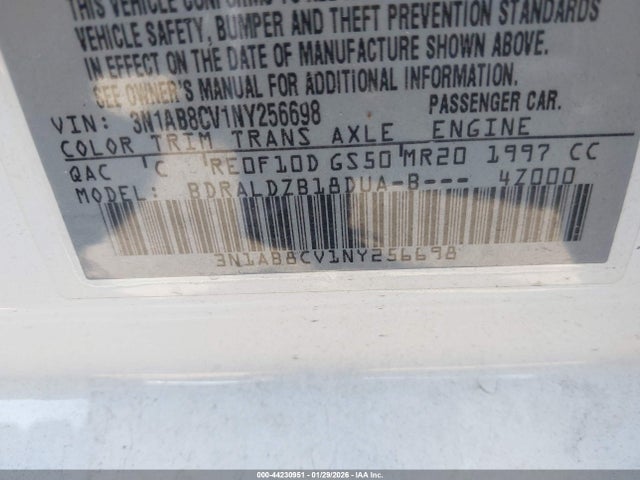 3N1AB8CV1NY256698 Nissan Sentra Sv Xtronic Cvt