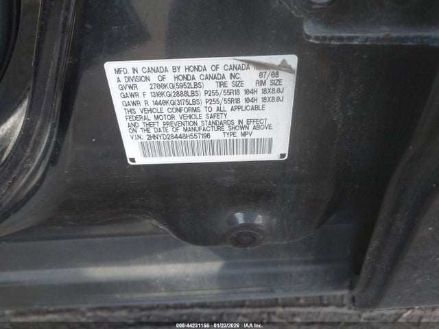 2008 ACURA MDX 2HNYD28448H557196 Photo 8