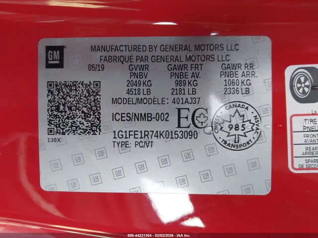Chevrolet Camaro 1ss 2019 1G1FE1R74K0153090 Image 9