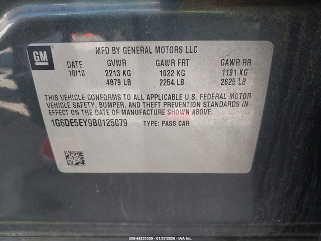 2011 CADILLAC CTS 1G6DE5EY9B0125079 Photo 8