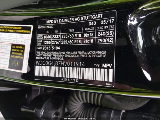 2017 MERCEDES-BENZ GLC 300 WDC0G4JB7HV011914 Photo 8