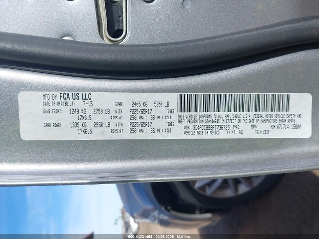 3C4PDCBB9FT736725 Dodge Journey Sxt
